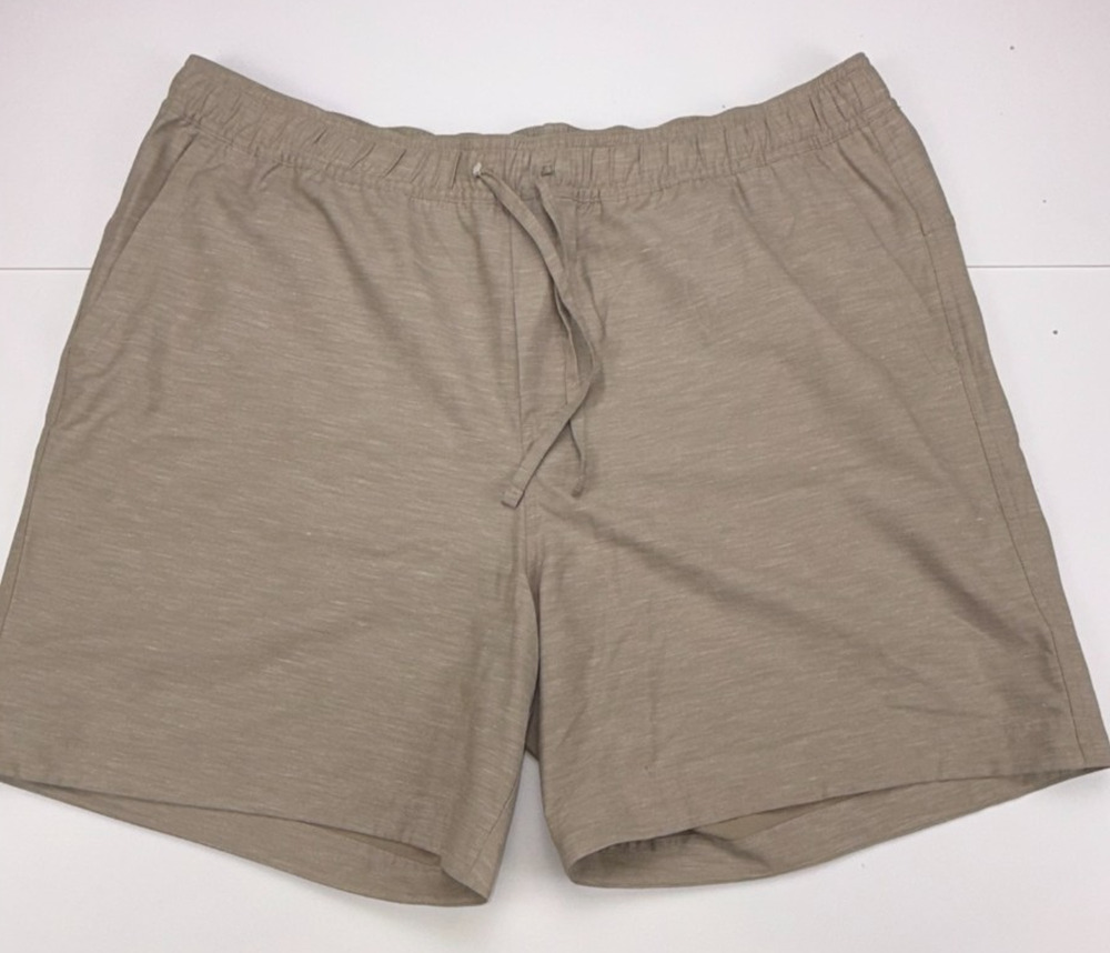 Lululemon Men's Pull On Shorts XXL Khaki Tan 7 Inch LM7BLRS